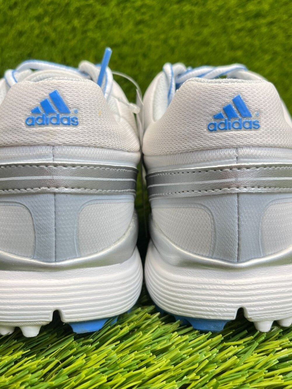 Adidas Adizero Sport III Womens Size 9 Gray Blue Running Spikeless Golf Shoes - Picture 7 of 11
